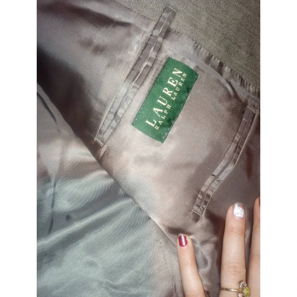 Lauren‎ Ralph Lauren Suit Jacket Grey,Brown 44R